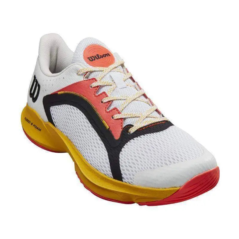 Zapatillas Wilson Hurakn 2.0 Blanco Oro Coral Pádel Elite