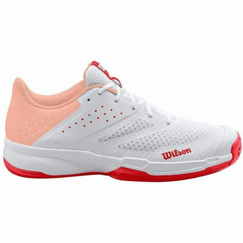 Zapatillas Wilson Kaos Stroke 2.0 Blanco Coral Mujer Pádel Elite