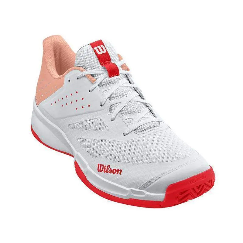 Zapatillas Wilson Kaos Stroke 2.0 Blanco Coral Mujer Pádel Elite