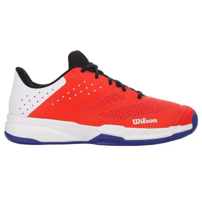 Zapatillas Wilson Kaos Stroke 2.0 Blanco Naranja Azul Pádel Elite