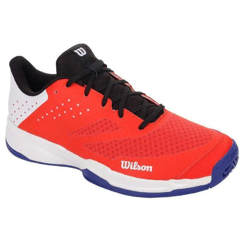 Zapatillas Wilson Kaos Stroke 2.0 Blanco Naranja Azul Pádel Elite