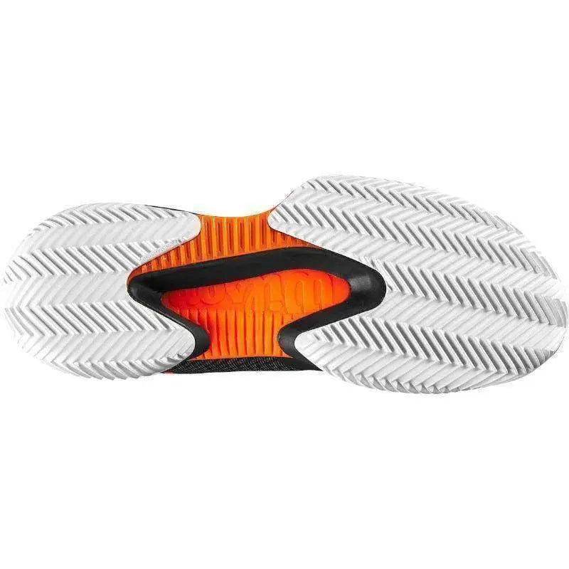 Zapatillas Wilson Kaos Swift 1.5 Clay Negro Naranja Pádel Elite