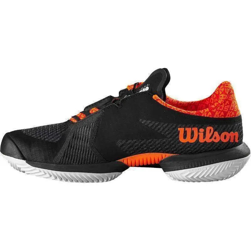 Zapatillas Wilson Kaos Swift 1.5 Clay Negro Naranja Pádel Elite