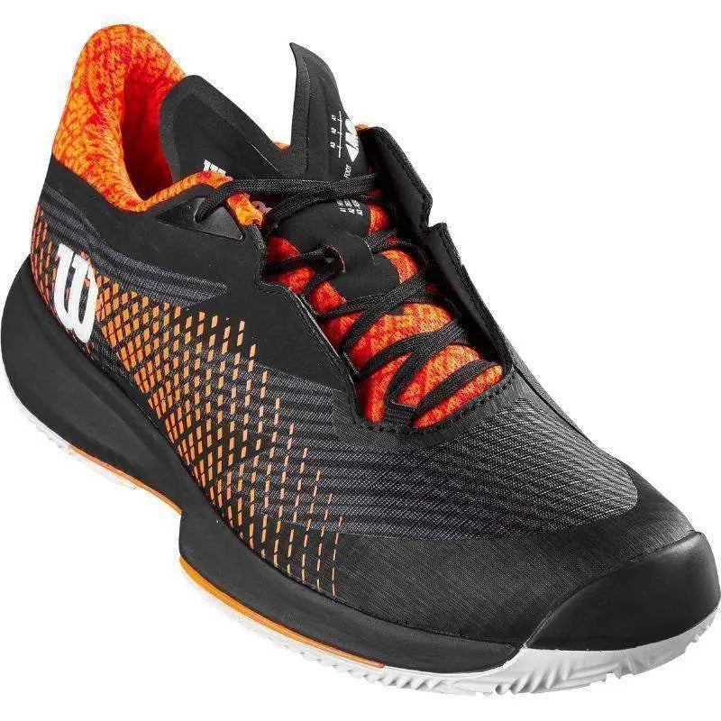 Zapatillas Wilson Kaos Swift 1.5 Clay Negro Naranja Pádel Elite