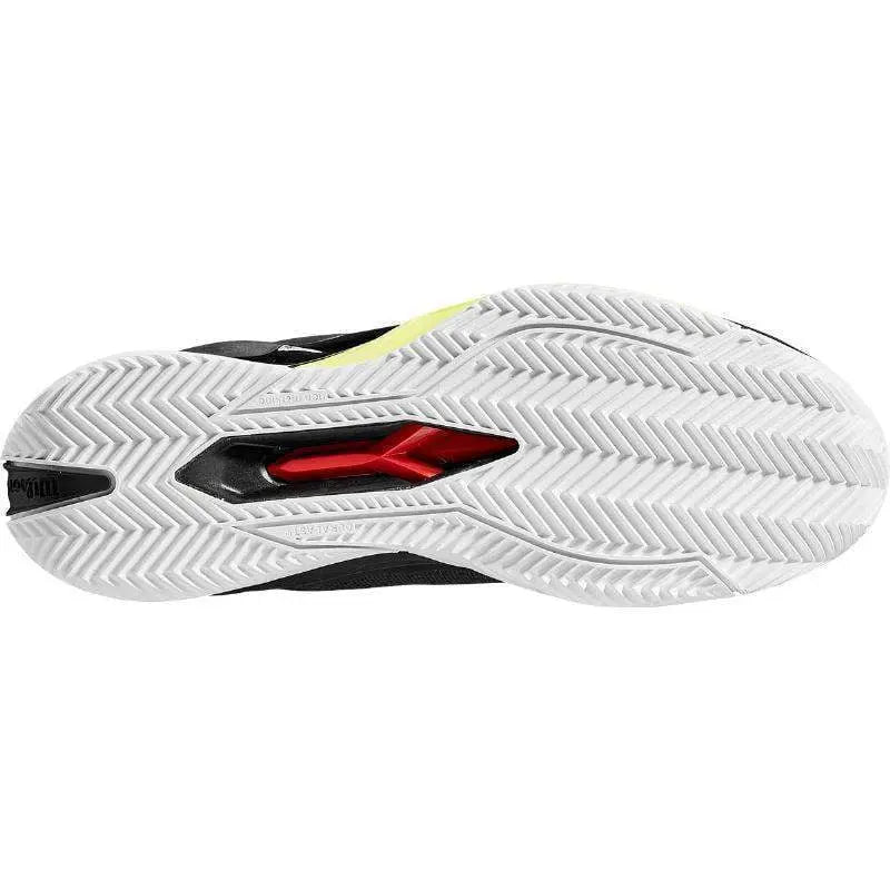 Zapatillas Wilson Rush Pro 4.0 Clay Negro Blanco Amarillo Pádel Elite