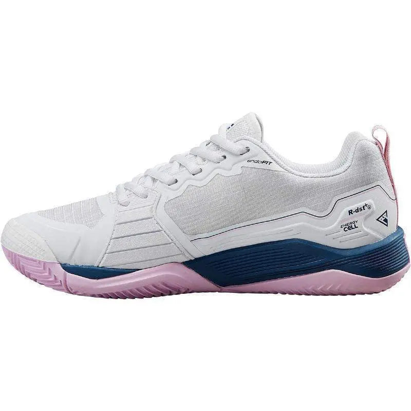 Zapatillas Wilson Rush Pro 4.5 Clay Blanco Azul Mujer Pádel Elite