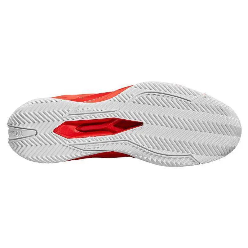 Zapatillas Wilson Rush Pro 4.5 Clay Rojo Blanco Pádel Elite