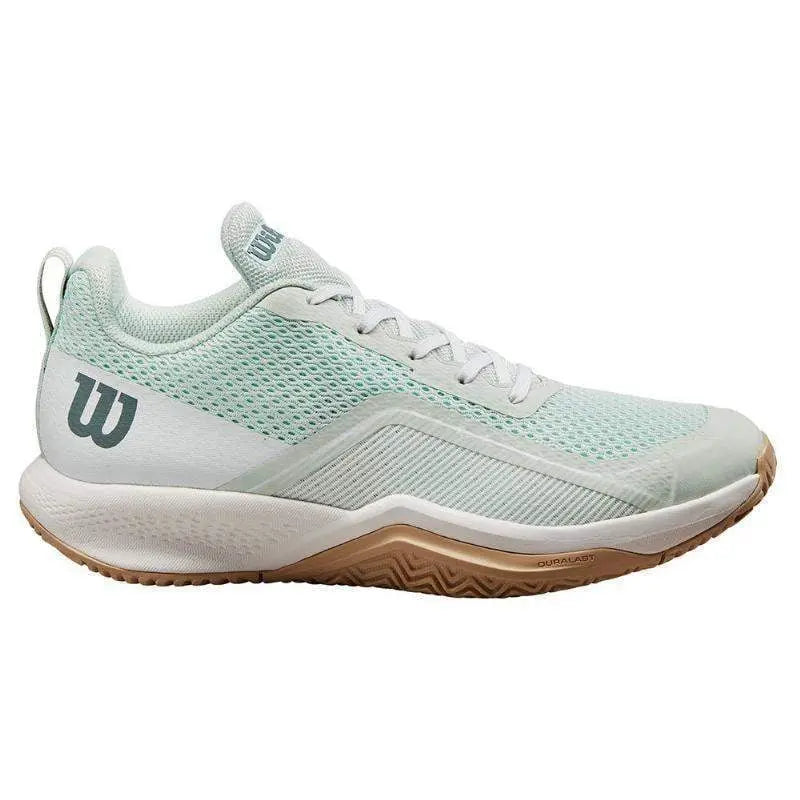 Zapatillas Wilson Rush Pro Lite Azul Opalo Blanco Mujer Pádel Elite