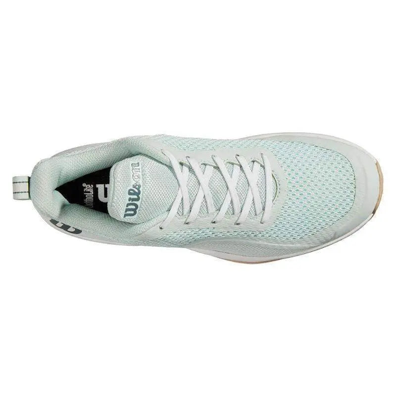 Zapatillas Wilson Rush Pro Lite Azul Opalo Blanco Mujer Pádel Elite