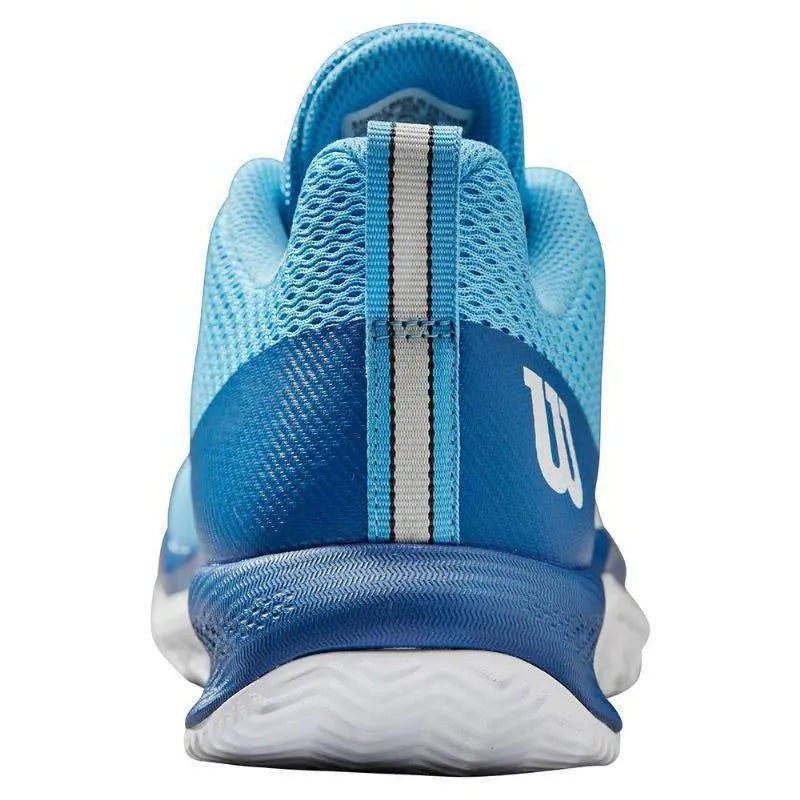 Zapatillas Wilson Rush Pro Lite Azul Royal Cielo Blanco Mujer Pádel Elite