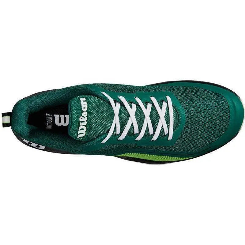 Zapatillas Wilson Rush Pro Lite Verde Negro Blanco Pádel Elite